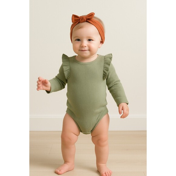 Baby Girl Bodysuit Bundle 3pc | Size 12M | Cat & Jack + Just One You - Picture 2 of 6
